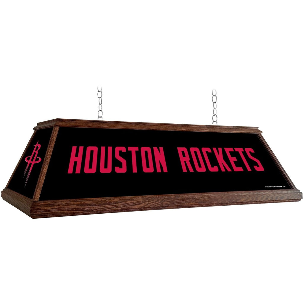 Houston Rockets: Premium Wood Pool Table Light - The Fan-Brand