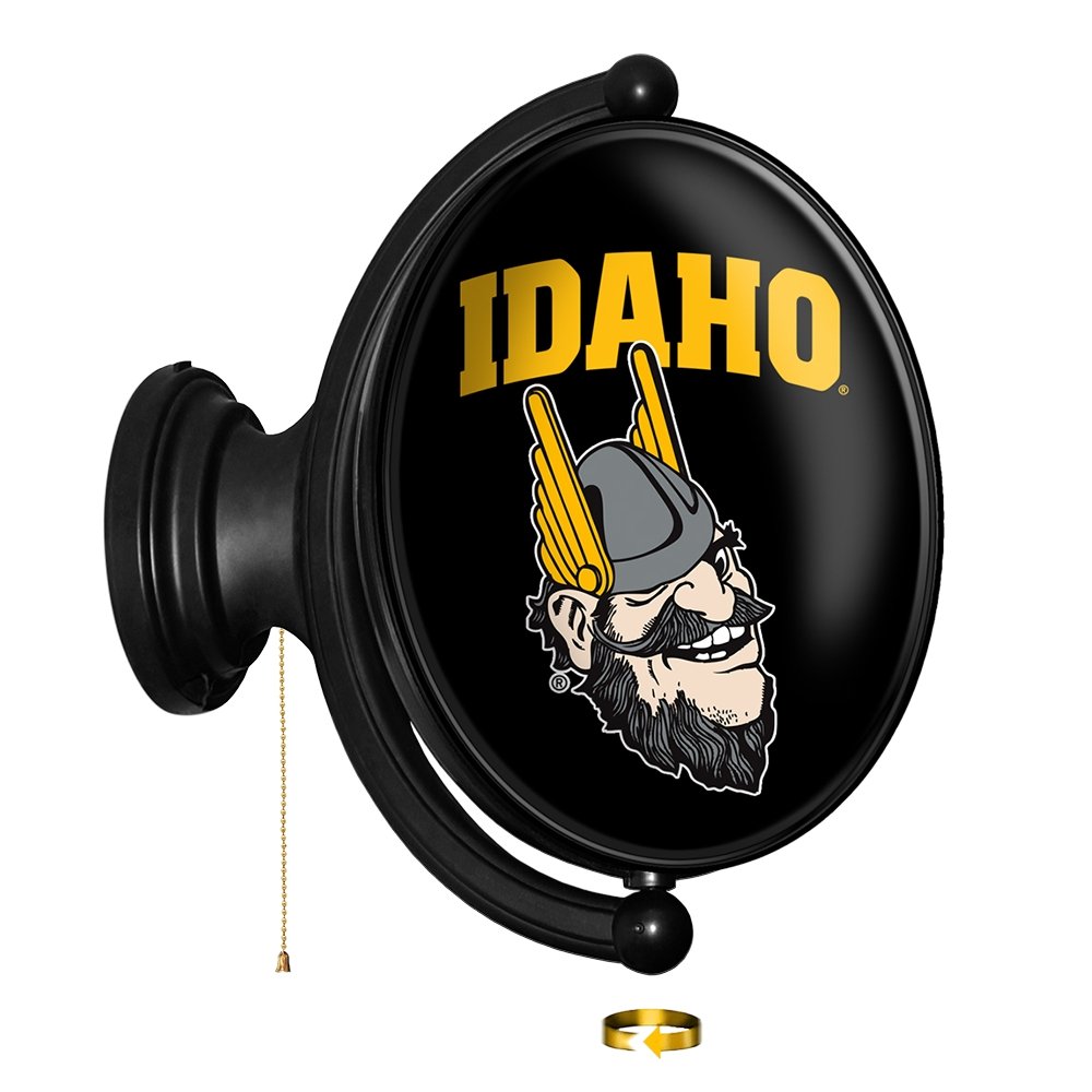 Idaho Vandals: Joe Vandal - Original Oval Rotating Lighted Wall Sign - The Fan-Brand