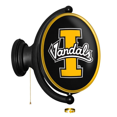 Idaho Vandals: Original Oval Rotating Lighted Wall Sign - The Fan-Brand