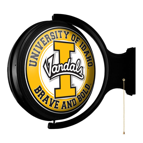 Idaho Vandals: Original Round Rotating Lighted Wall Sign - The Fan-Brand