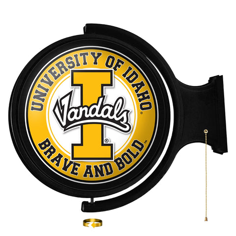 Idaho Vandals: Original Round Rotating Lighted Wall Sign - The Fan-Brand