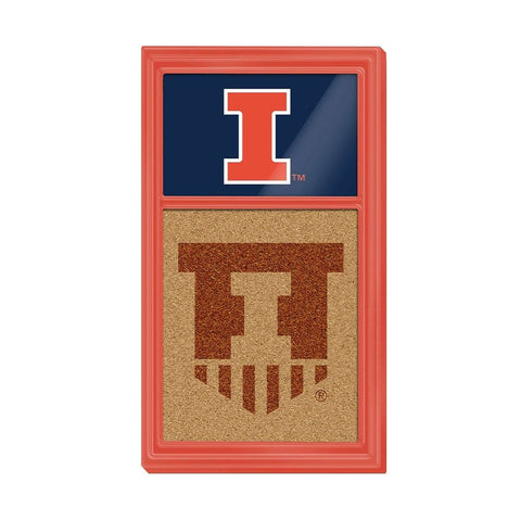 Illinois Fighting Illini: Dual Logos - Cork Note Board - The Fan-Brand