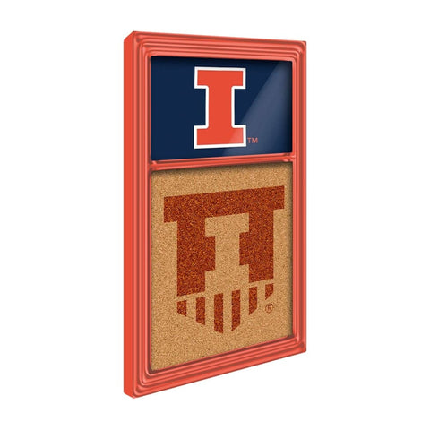 Illinois Fighting Illini: Dual Logos - Cork Note Board - The Fan-Brand