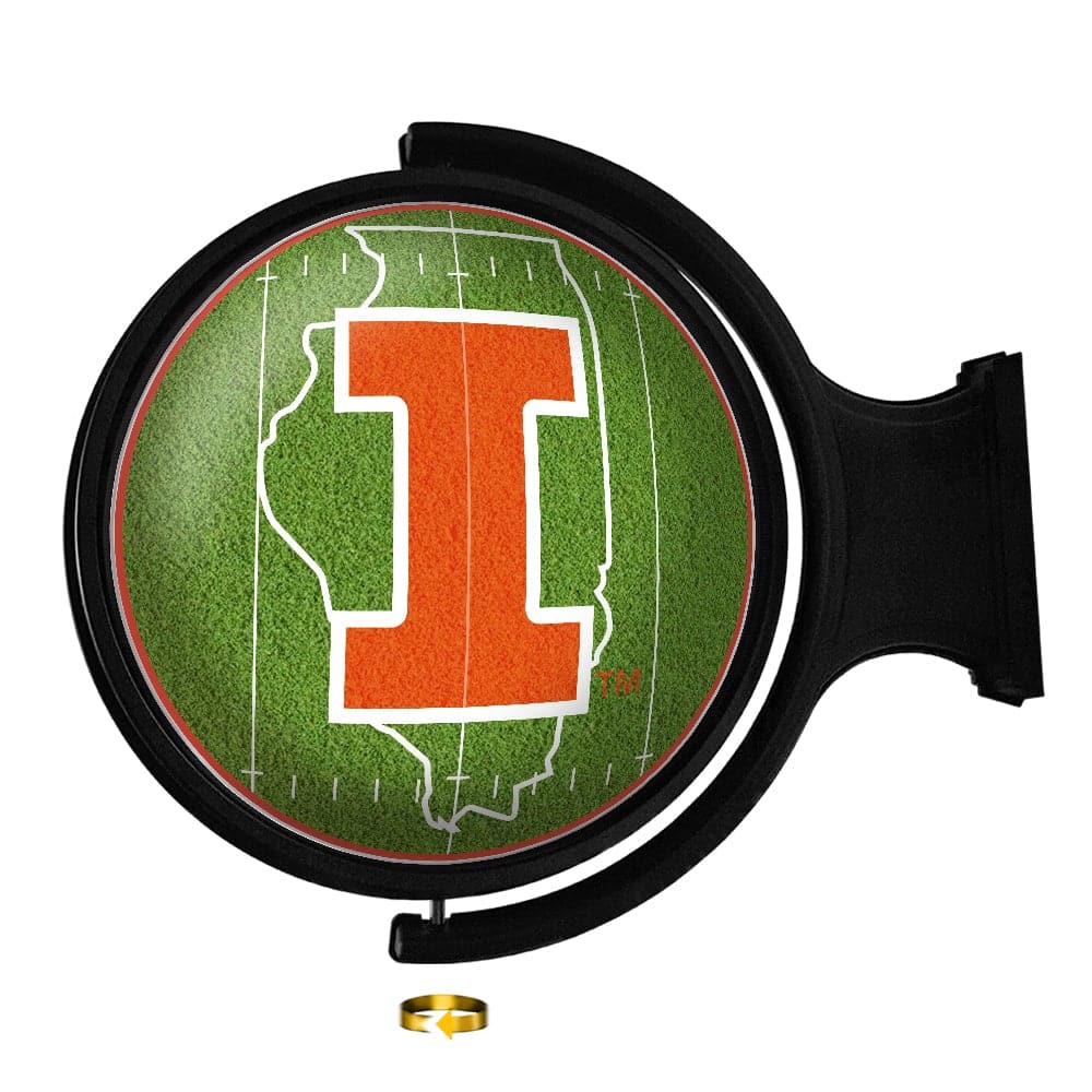 The Fan-Brand 20 in. Illinois Fighting Illini Badge Mirrored