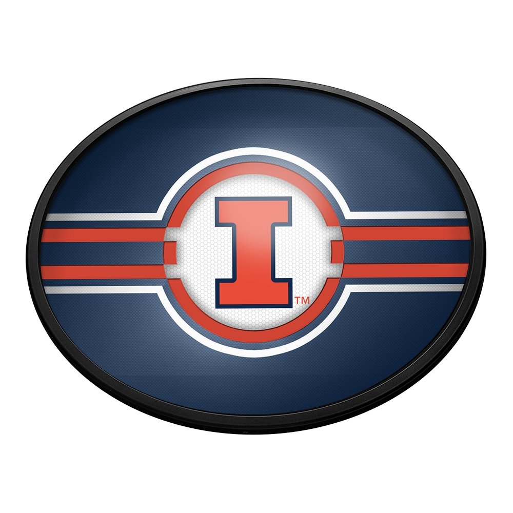 The Fan-Brand 20 in. Illinois Fighting Illini Badge Mirrored