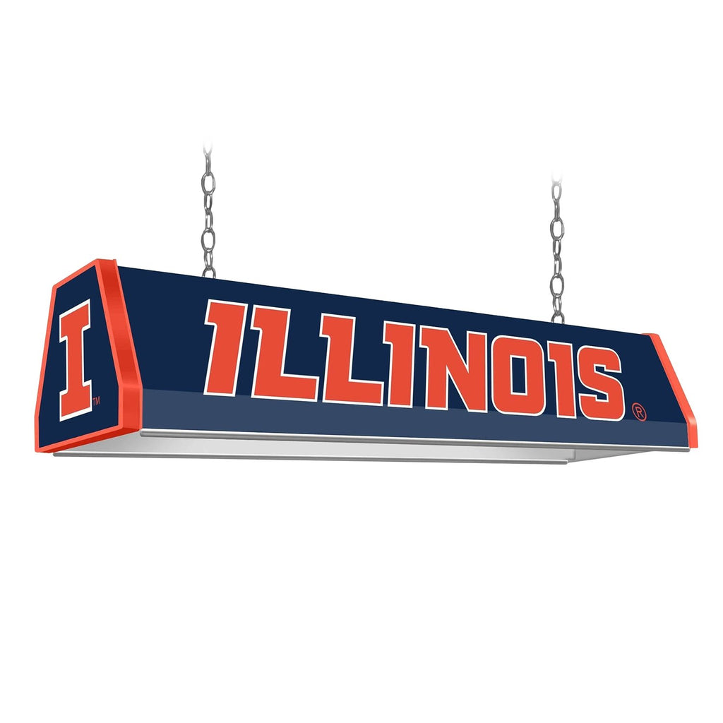 Illinois Fighting Illini: Basketball - Round Slimline Lighted Wall Sign