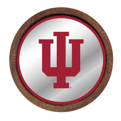Indiana Hoosiers: Mirrored Barrel Top Mirrored Wall Sign - The Fan-Brand