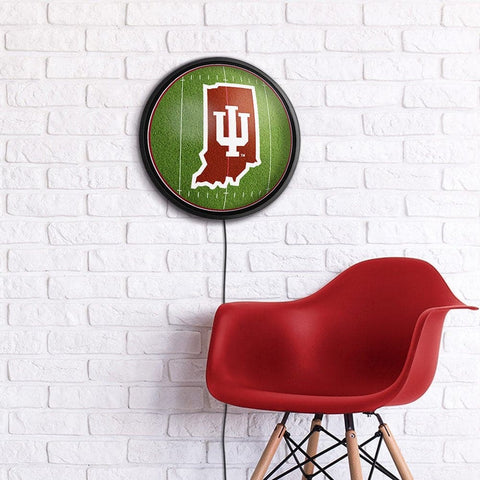 Indiana Hoosiers: On the 50 - Slimline Lighted Wall Sign - The Fan-Brand