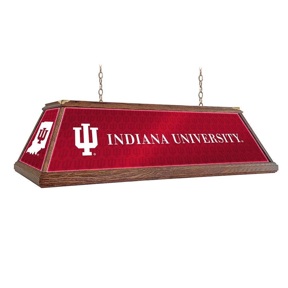 Indiana Hoosiers: Premium Wood Pool Table Light - The Fan-Brand