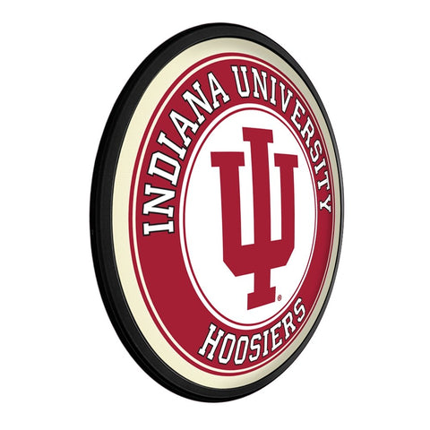 Indiana Hoosiers: Round Slimline Lighted Wall Sign - The Fan-Brand