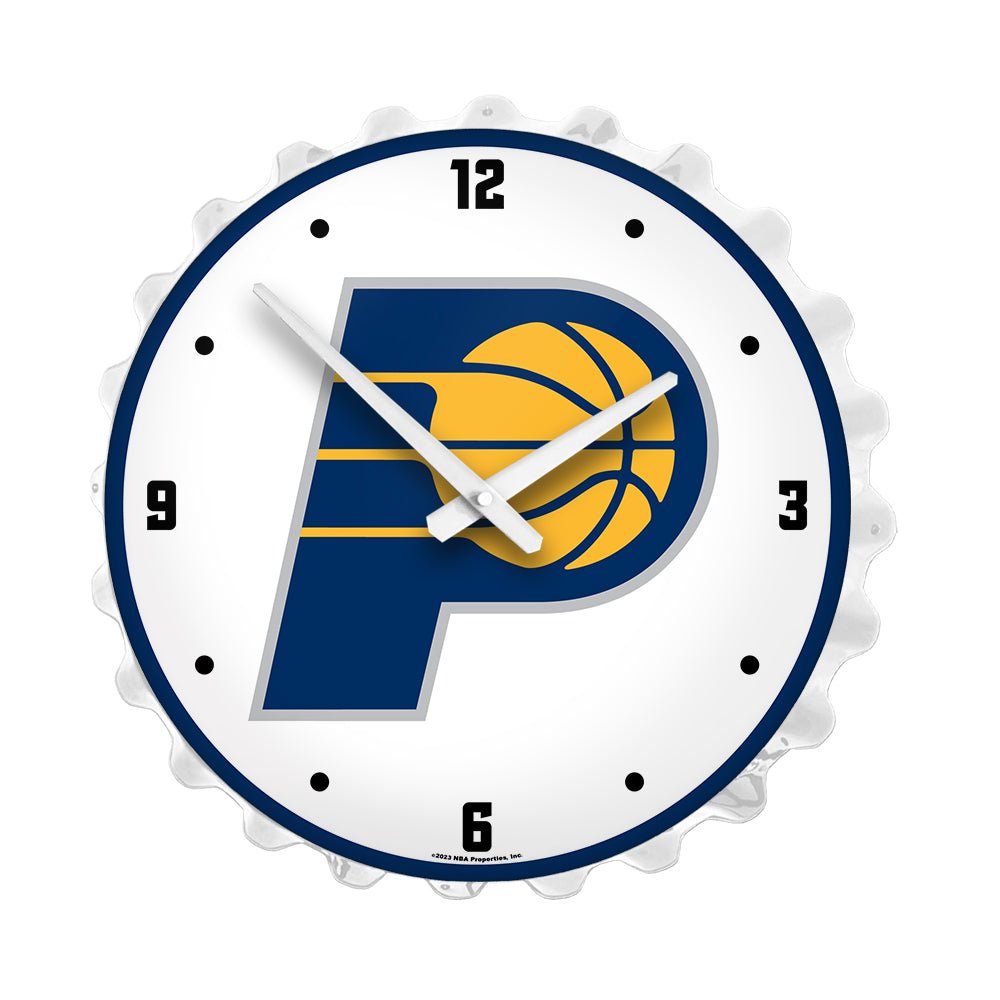 Indiana Pacers: Bottle Cap Lighted Wall Clock - The Fan-Brand