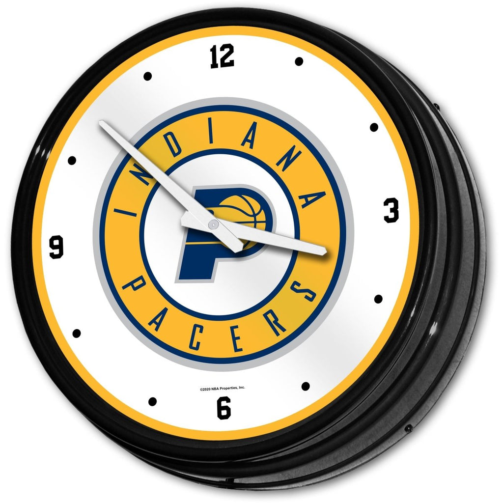 Indiana Pacers: Retro Lighted Wall Clock - The Fan-Brand
