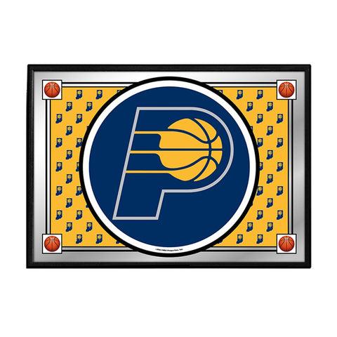 Indiana Pacers: Team Spirit - Framed Mirrored Wall Sign - The Fan-Brand