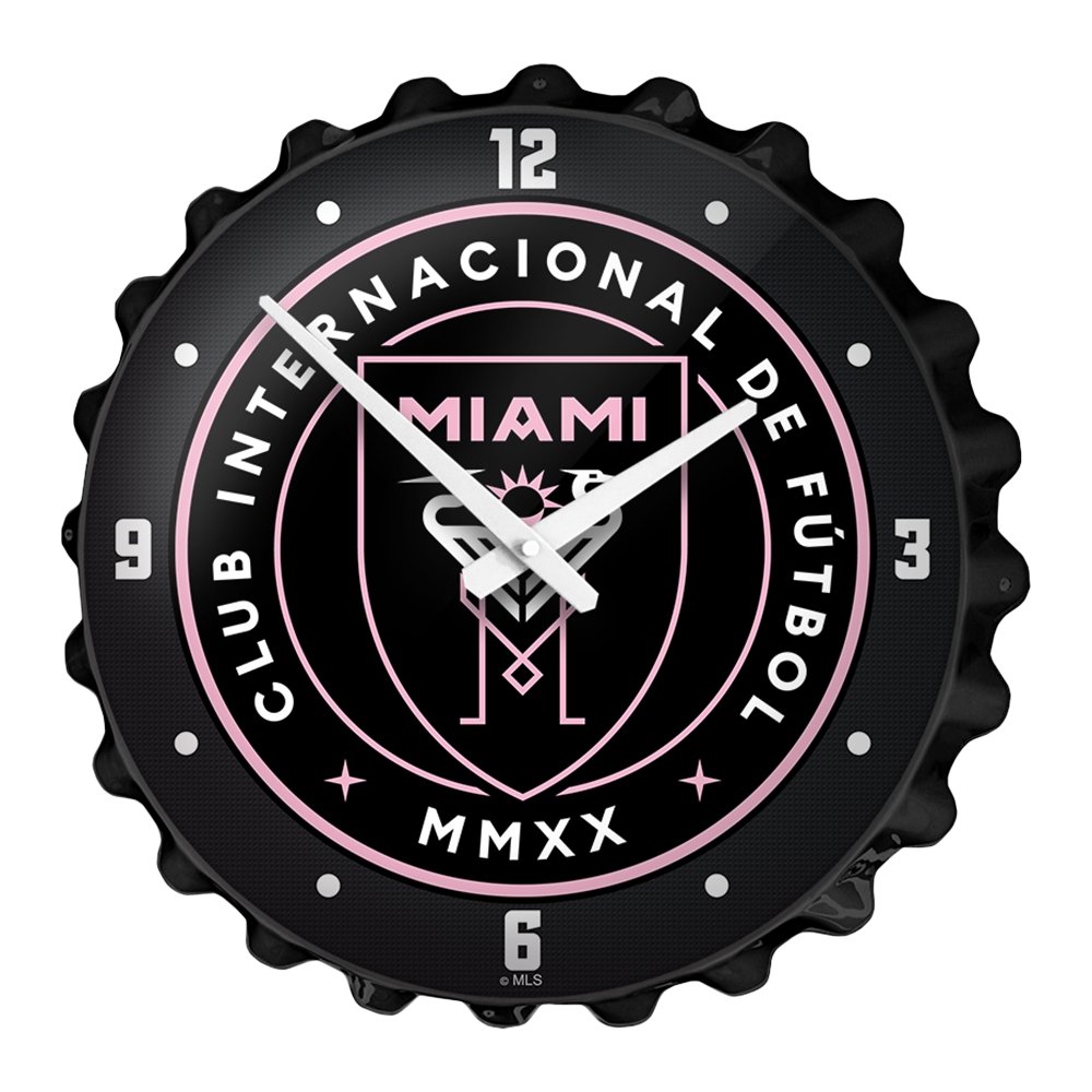 Inter Miami CF: Bottle Cap Wall Clock - The Fan-Brand