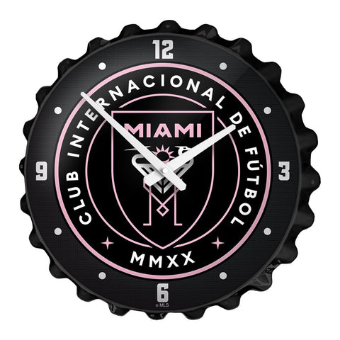 Inter Miami CF: Bottle Cap Wall Clock - The Fan-Brand