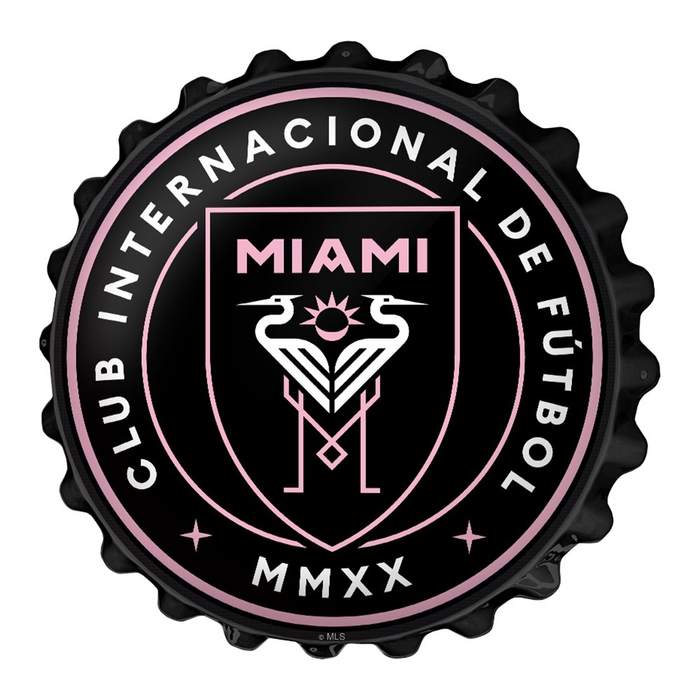 Inter Miami CF: Bottle Cap Wall Sign - The Fan-Brand