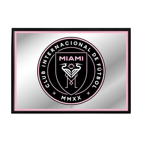 Inter Miami CF: Framed Mirrored Wall Sign - The Fan-Brand