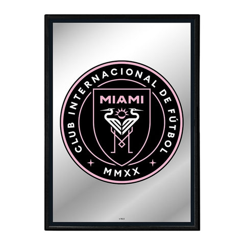 Inter Miami CF: Framed Mirrored Wall Sign - The Fan-Brand