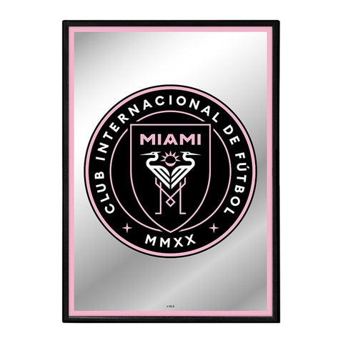 Inter Miami CF: Framed Mirrored Wall Sign - The Fan-Brand