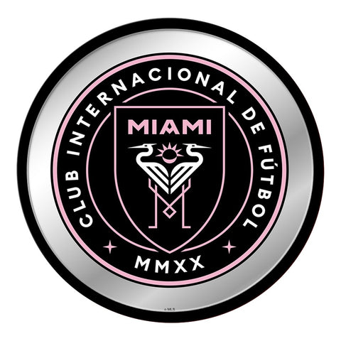 Inter Miami CF: Modern Disc Mirrored Wall Sign - The Fan-Brand