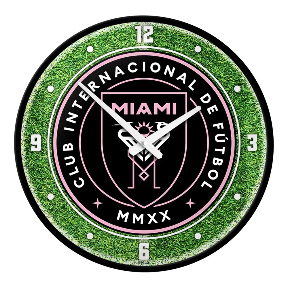 Inter Miami CF: Pitch - Modern Disc Wall Clock - The Fan-Brand