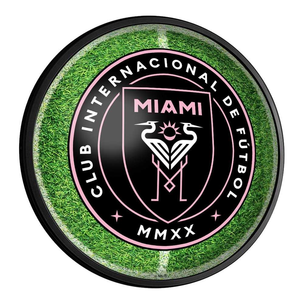 Inter Miami CF: Pitch - Round Slimline Lighted Wall Sign - The Fan-Brand