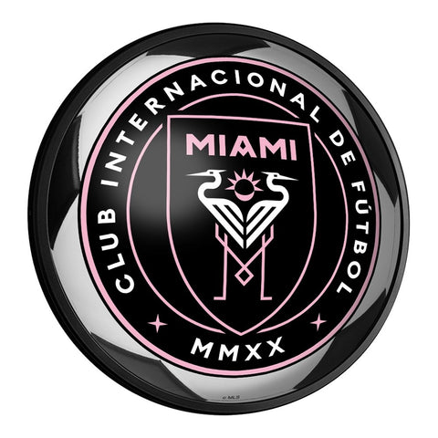 Inter Miami CF: Soccer - Round Slimline Lighted Wall Sign - The Fan-Brand