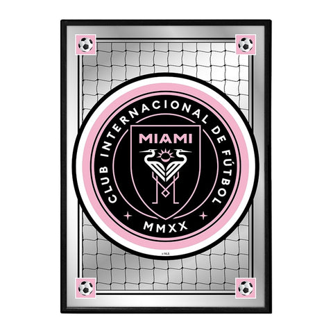 Inter Miami CF: Team Spirit - Framed Mirrored Wall Sign - The Fan-Brand