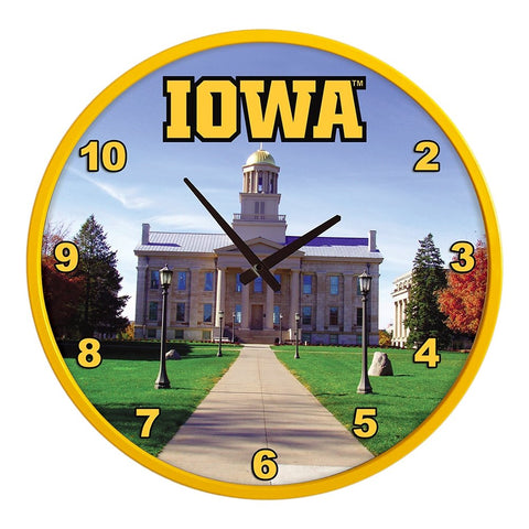 Iowa Hawkeyes: Capital - Modern Disc Wall Clock - The Fan-Brand