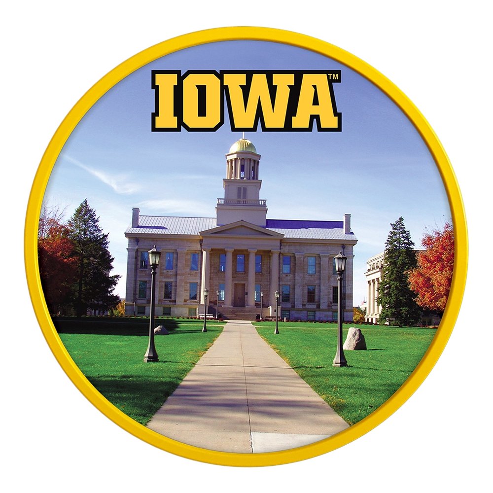 Iowa Hawkeyes: Capital - Round Modern Disc Wall Sign - The Fan-Brand