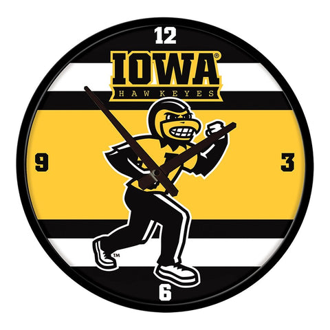 Iowa Hawkeyes: Herky - Modern Disc Wall Clock - The Fan-Brand