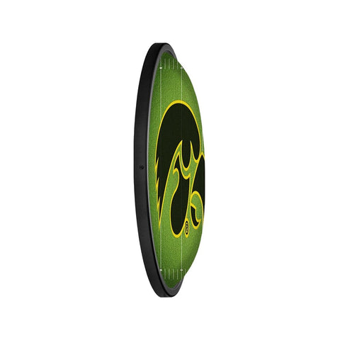 Iowa Hawkeyes: On the 50 - Oval Slimline Lighted Wall Sign - The Fan-Brand