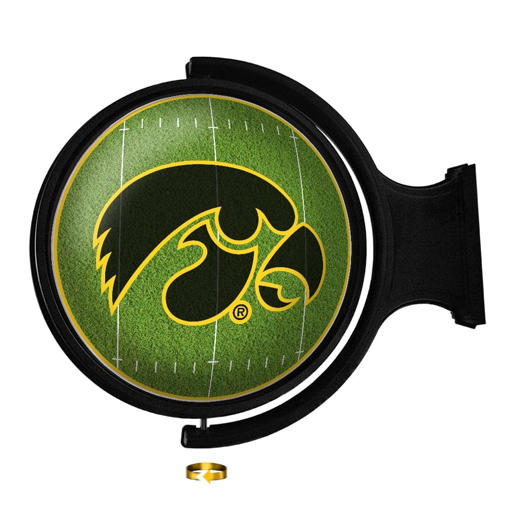 Iowa Hawkeyes: On the 50 - Rotating Lighted Wall Sign - The Fan-Brand