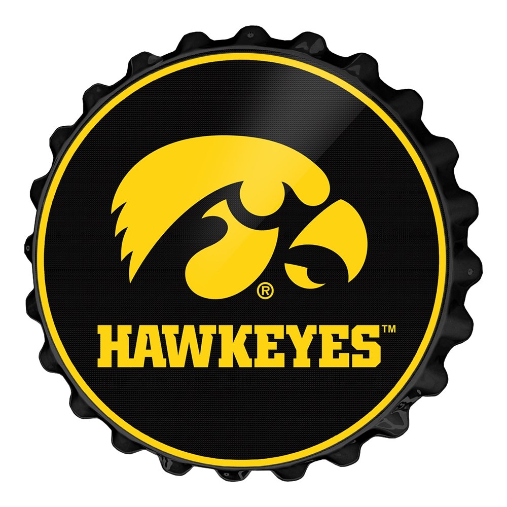 The Fan-Brand Iowa Hawkeyes Bottle Cap Sign