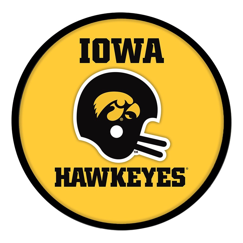 Iowa Hawkeyes: Vintage - Round Modern Disc Wall Sign - The Fan-Brand