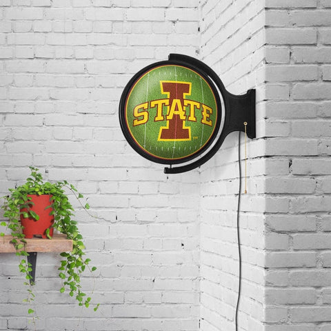 Iowa State Cyclones: On the 50 - Rotating Lighted Wall Sign - The Fan-Brand