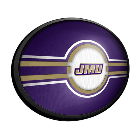 James Madison Dukes: Oval Slimline Lighted Wall Sign - The Fan-Brand