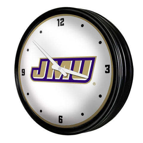 James Madison Dukes: Retro Lighted Wall Clock - The Fan-Brand