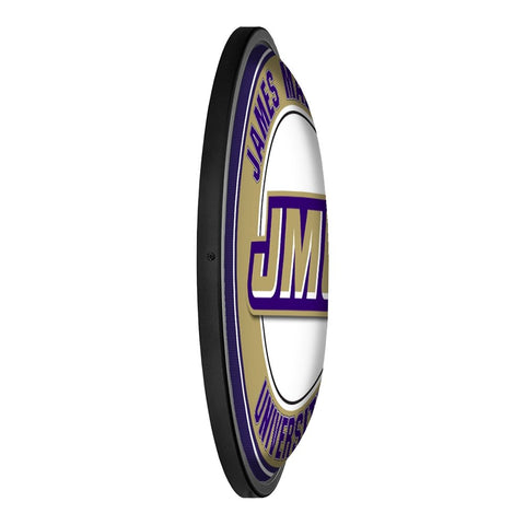 James Madison Dukes: Round Slimline Lighted Wall Sign - The Fan-Brand