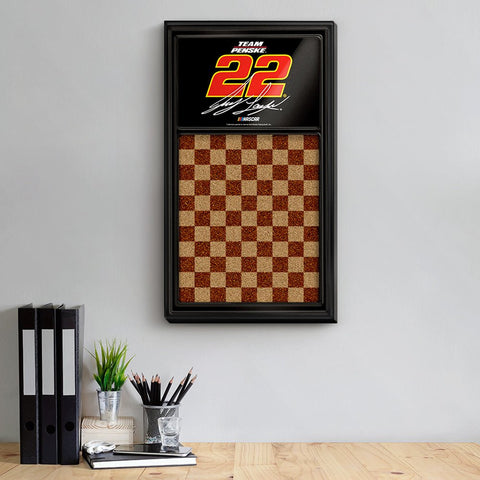 Joey Logano: Dual Logo - Cork Note Board - The Fan-Brand