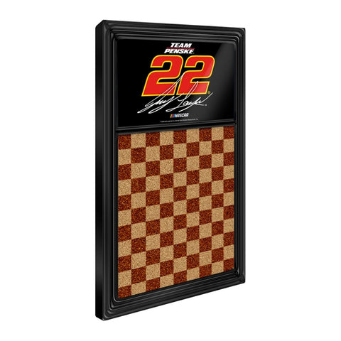 Joey Logano: Dual Logo - Cork Note Board - The Fan-Brand