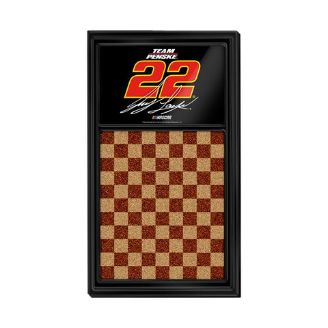 Joey Logano: Dual Logo - Cork Note Board - The Fan-Brand