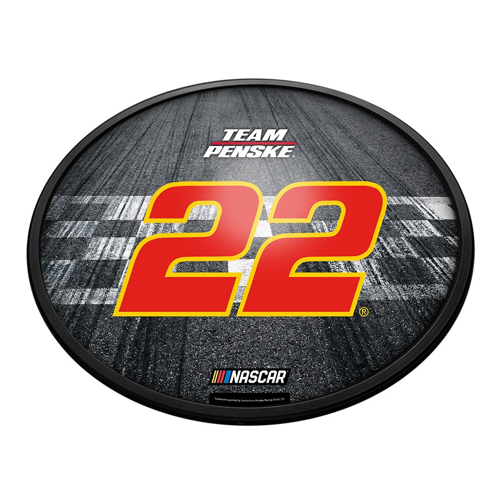 Joey Logano: Finish Line - Oval Slimline Lighted Wall Sign - The Fan-Brand