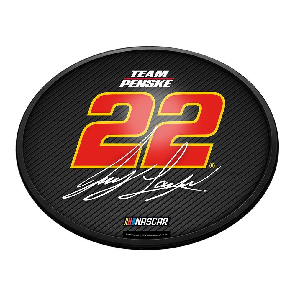 Joey Logano: Oval Slimline Lighted Wall Sign - The Fan-Brand