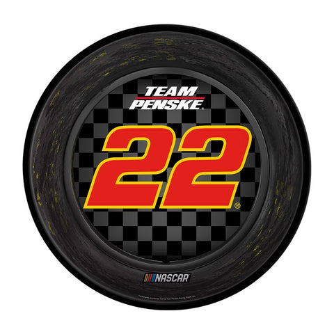 Joey Logano: Tire Framed - Modern Disc Wall Sign - The Fan-Brand