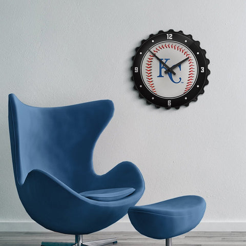 Kansas City Royals: Baseball - Bottle Cap Wall Clock - The Fan-Brand