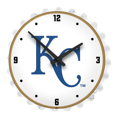 Kansas City Royals: Bottle Cap Lighted Wall Clock - The Fan-Brand