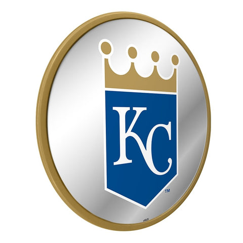 Kansas City Royals: Logo - Modern Disc Mirrored Wall Sign - The Fan-Brand