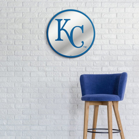 Kansas City Royals: Round Slimline Lighted Wall Sign - The Fan-Brand Crown