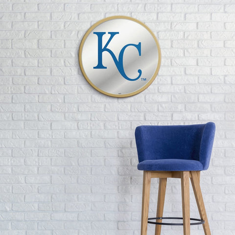 Kansas City Royals: Modern Disc Mirrored Wall Sign - The Fan-Brand